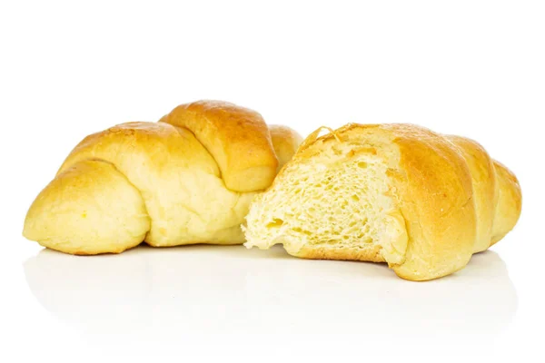Zoete mini croissant geïsoleerd op wit — Stockfoto