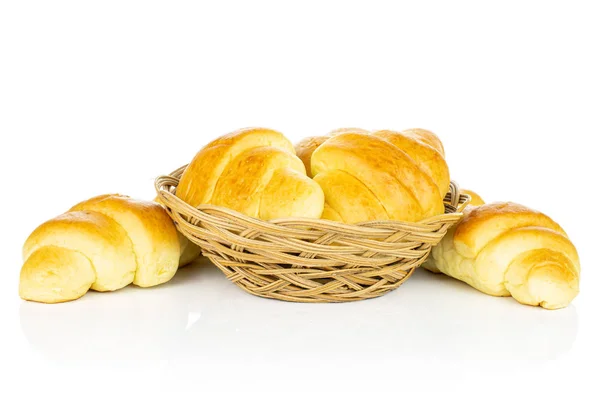 Mini croissant dulce aislado en blanco —  Fotos de Stock