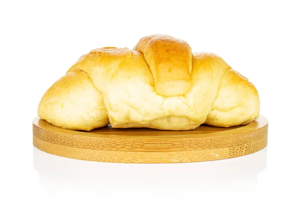 Zoete mini croissant geïsoleerd op wit — Stockfoto