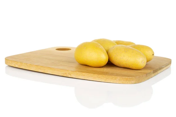 Yellow pale potato isolated on white — Stock Photo, Image