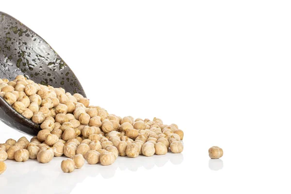 白で隔離された新鮮なタンヒヨコ豆 — ストック写真