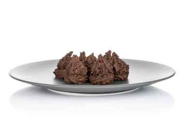 Beyaz hindistan cevizli kakaolu bisküvi.