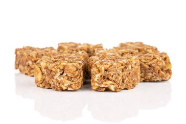 Cereal cocoa heart isolated on white