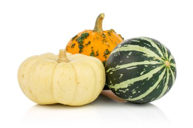 Decorative gourd isolated on white