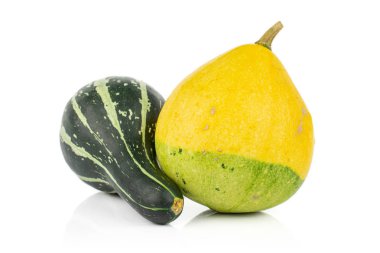 Decorative gourd isolated on white