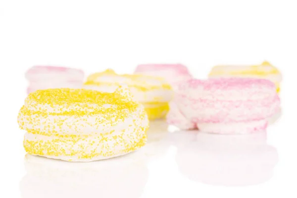 Sweet pastel meringue isolated on white — Stock Photo, Image