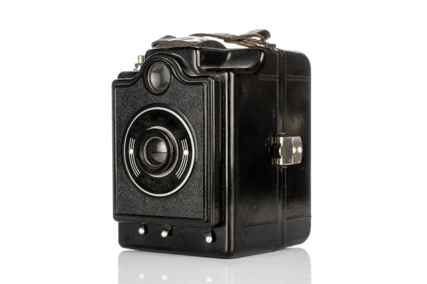 One Whole Vintage Camera Box Isolated White Background — Stock Photo, Image