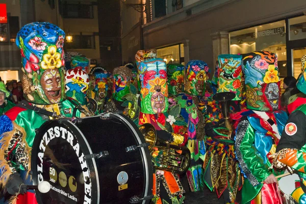 Carnival Lucerne Switzerland Lucerne Switzerland February 2015 Carnival Musicians Called Stock Picture