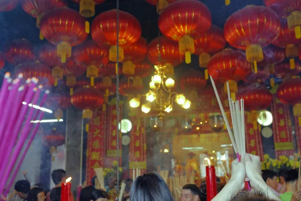 Penang George Town Chinesisches Jahr Februar 2011 Tempel Der Göttin — Stockfoto