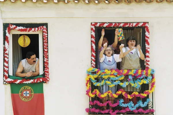 Lisbon Alfama Portugal Feast Anthony June 2005 Celebrations Anthony Each Stock Photo