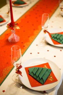 Köknar ağacı olarak yeşil peçete 