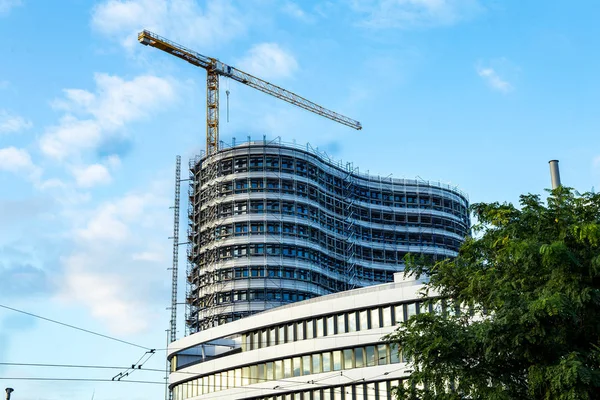 Various modern high-rise buildings are located in Duesseldorfs — Stock Photo, Image