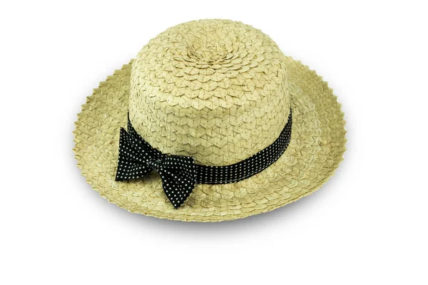 Chapeau Femme Isolé Sur Fond Blanc Avec Clipping Path — Photo