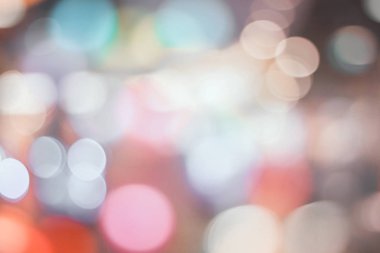 Soyut bulanık ışık arka plan ve arkaplan için bokeh renkli. Hafif gece bokeh konsepti