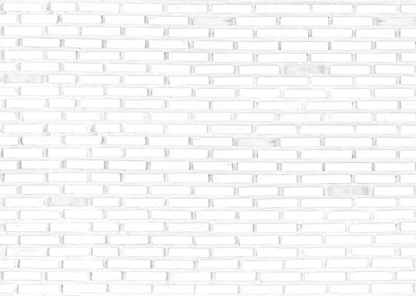 Fehér tégla fal textúra háttér, üres másolás tér. — Stock Fotó