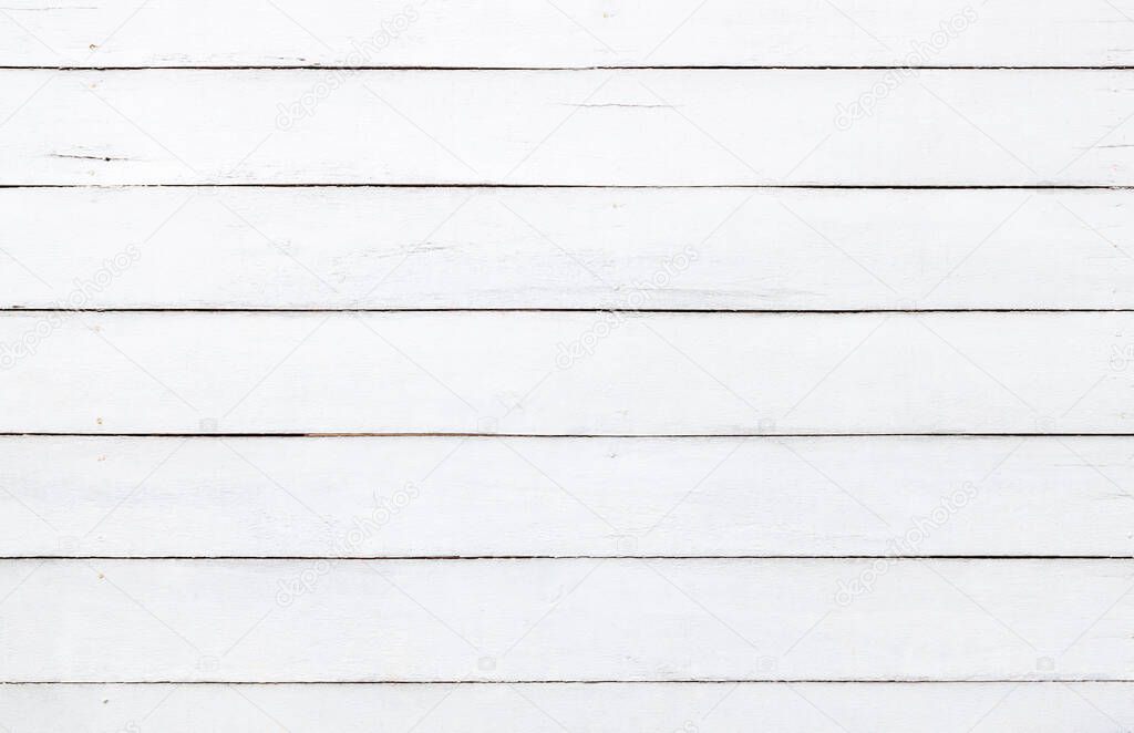 White wood floor texture and background. white wooden backdrop.