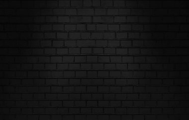 Soyut siyah tuğla kalıp arkaplan ve siyah arkaplan, boş kopyalama alanı.