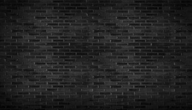 Soyut siyah tuğla kalıp arkaplan ve siyah arkaplan, boş kopyalama alanı.