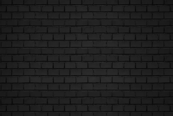 Astratto sfondo del modello muro di mattoni neri e sfondo nero, Spazio di copia vuoto . — Foto Stock