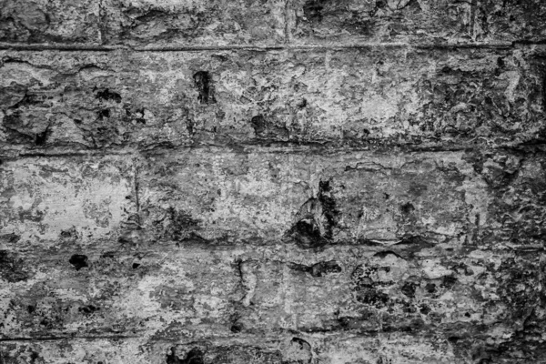 Fond Vieux Mur Briques Noir Blanc — Photo