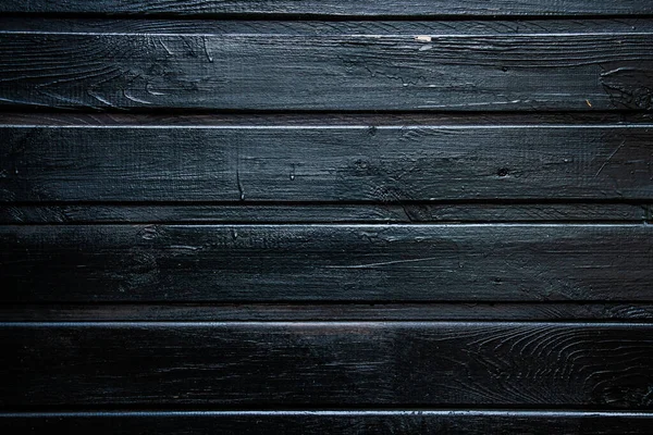 Achtergrond Van Parallelle Houten Planken Zwarte Kleur Plaats Voor Tekst — Stockfoto
