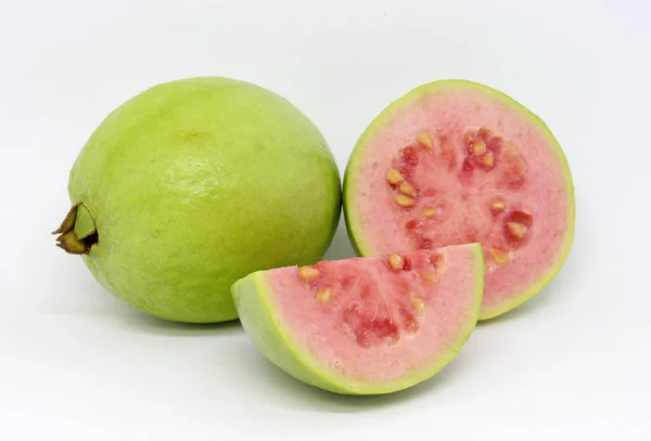 Delicious Guava Fruit White Background — ストック写真