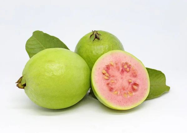 Delicious Guava Fruit White Background — ストック写真