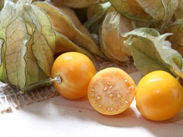 Перуанские Фрукты Physalis Родом Андского Региона — стоковое фото