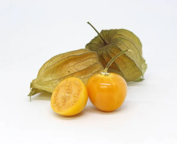 Peruvian Physalis Fruit Isolated White — Stock Photo, Image
