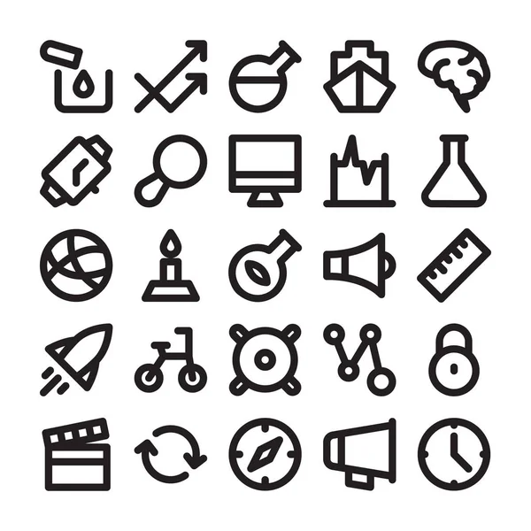 Science and Technology Line Icons 13 — Stock Vector