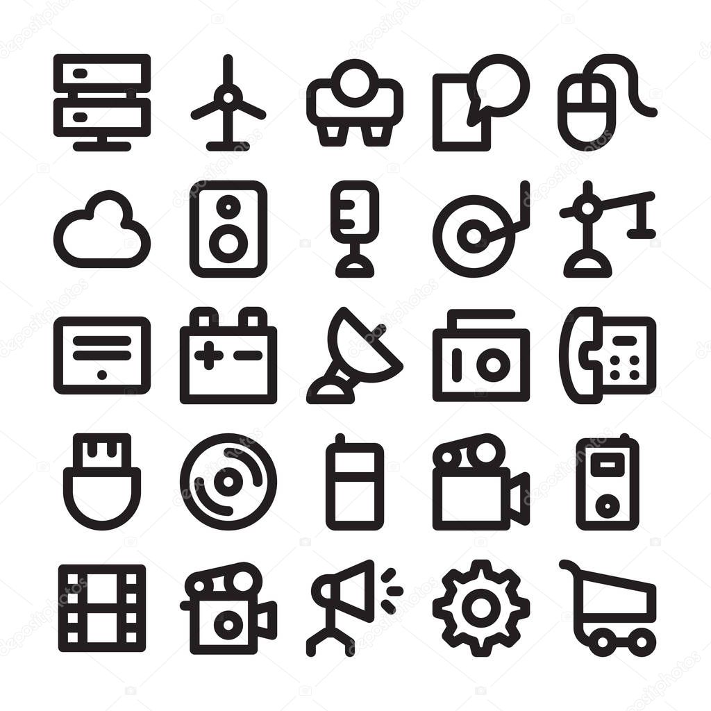 Science and Technology Line Icons 7