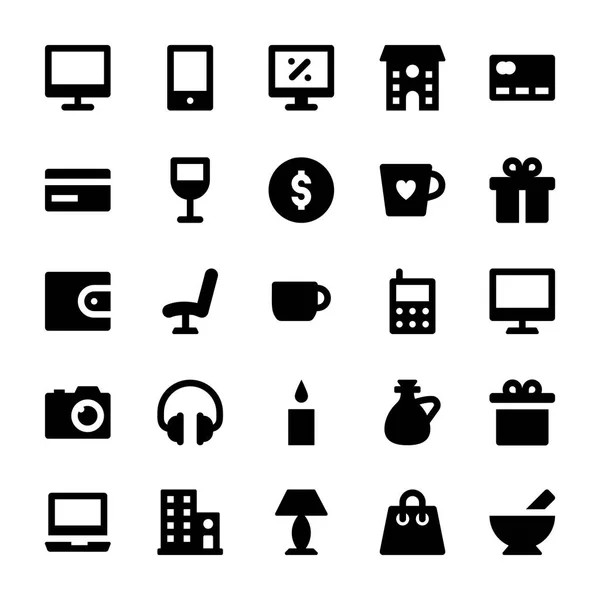 Shopping and Commerce Vector Icons 1 — Stock Vector