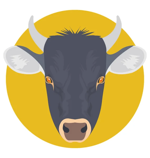 Vaca vector icono — Vector de stock