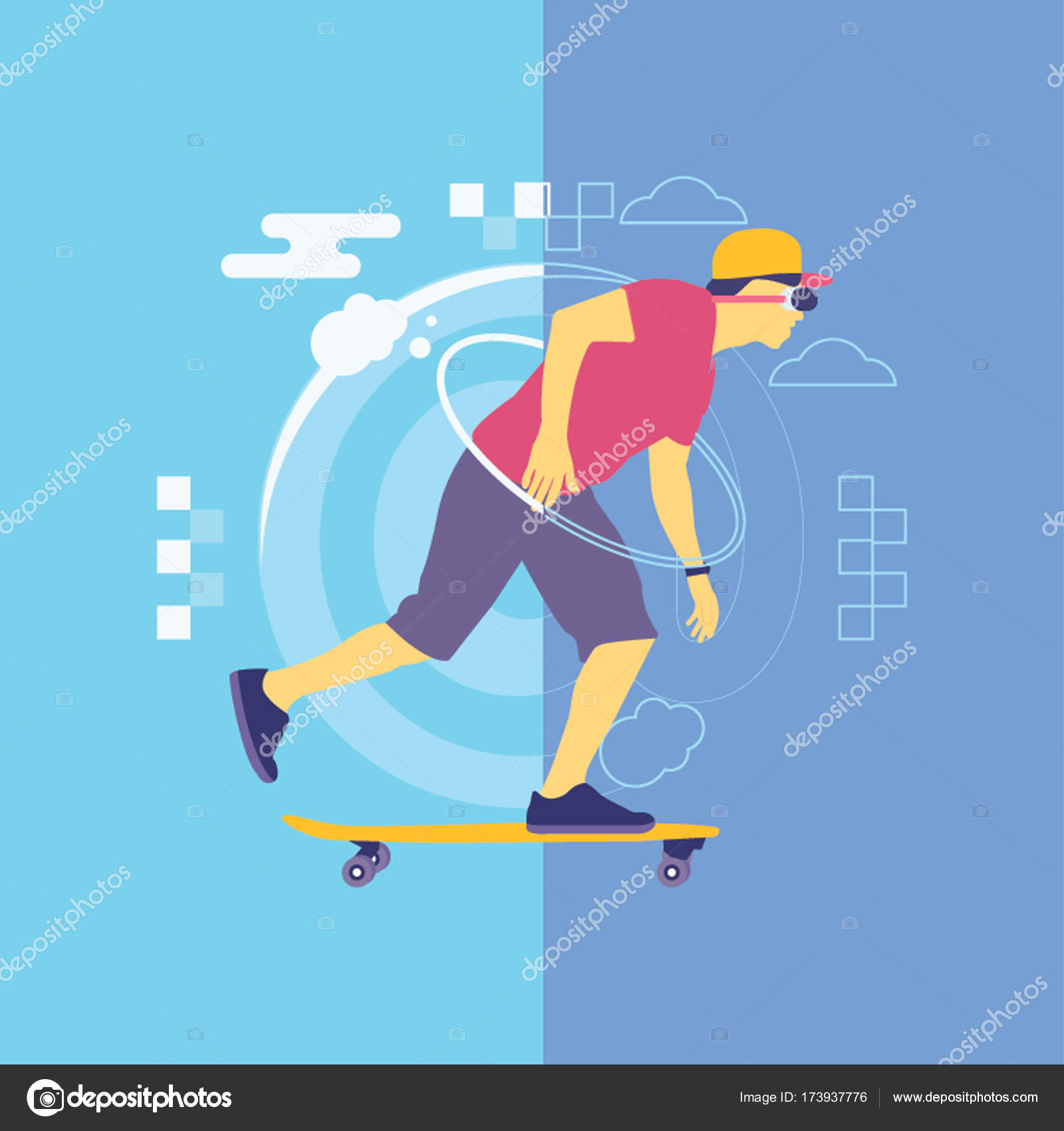Virtual Reality Gaming Zone Illustration Stock Vector Image by ©prosymbols 173937776