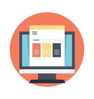  Web barındırma planı düz simgesi