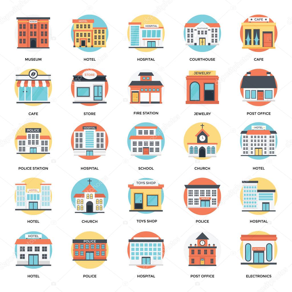 Building Flat Vector Icons