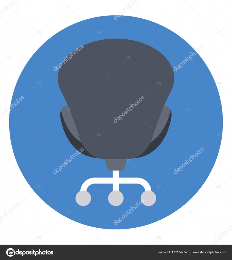 Icono Vector Plano También Una Silla Oficina Que Giratoria TFK1Jl3c