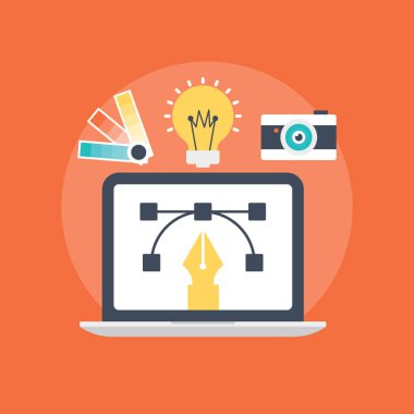 Web tasarımı kavramı yaratıcı vektör çizim