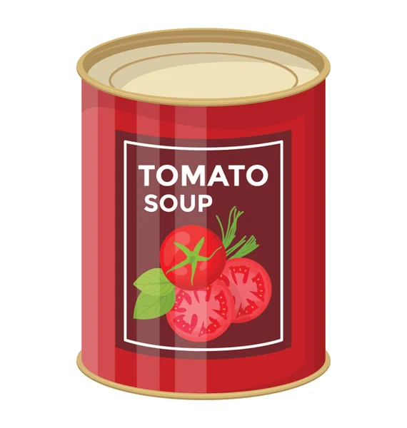 Diseño Plano Del Icono Del Vector Sopa Tomate — Vector de stock