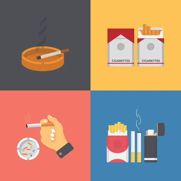 Schachtel Zigaretten Vektor Illustration — Stockvektor