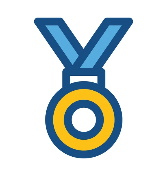 Medaille gekleurde Vector Icon — Stockvector