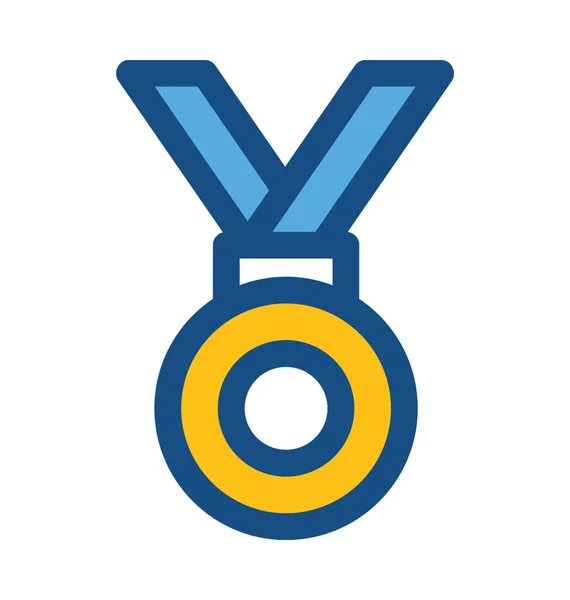 Medaille farbiges Vektor-Symbol — Stockvektor