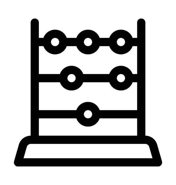 Abacus Esboço Vector Ícone —  Vetores de Stock