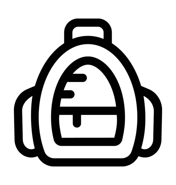 Rugzak overzicht Vector Icon — Stockvector