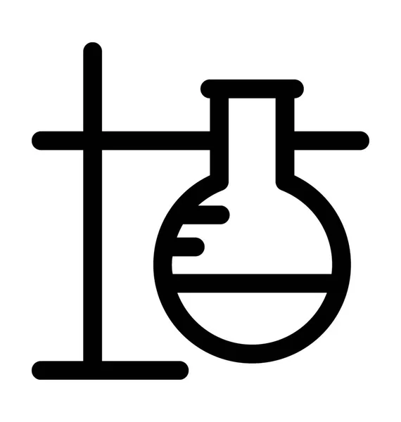Experimento de laboratorio Esquema Vector Icono — Vector de stock