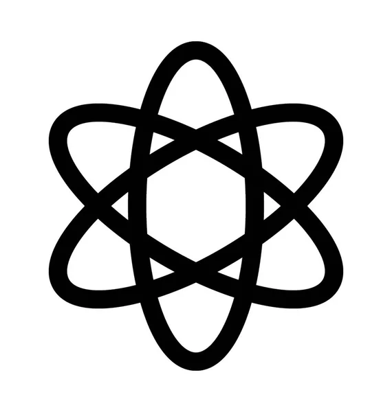 Atom szkic wektor ikona — Wektor stockowy