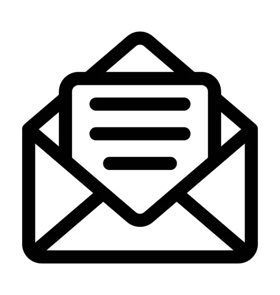 Ícone do vetor do esboço do email — Vetor de Stock