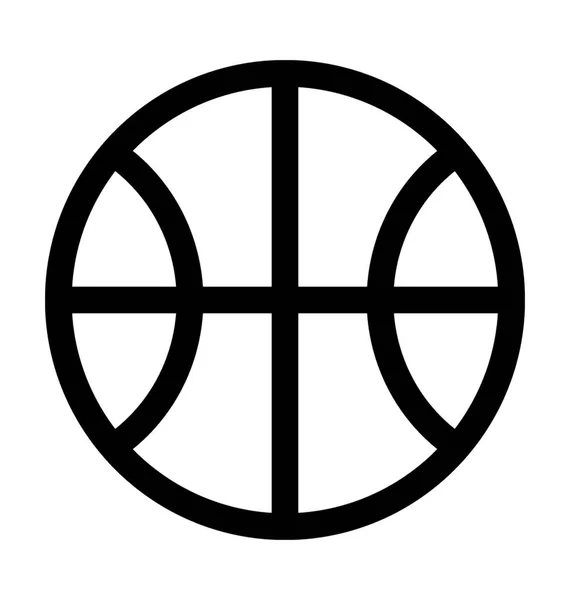 Icono del vector esquema de baloncesto — Archivo Imágenes Vectoriales