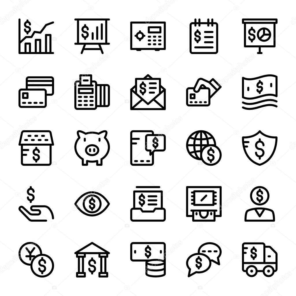Finance and Payments Vector Icons 3
