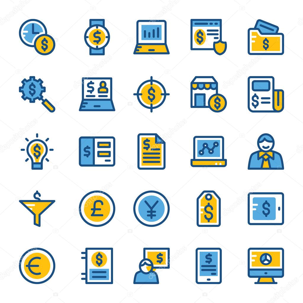 Finance and Payments Colored Icons 4